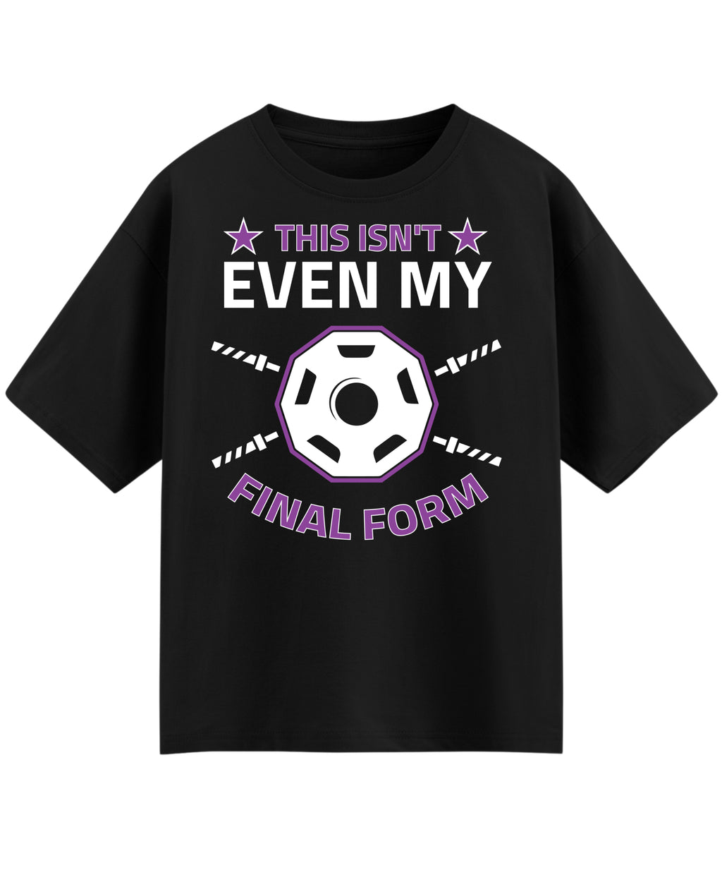 Black Oversized T-shirt Front Design