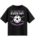 Black Oversized T-shirt Front Design