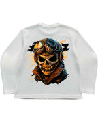 UrbanWeave Graphic Waffle Knit Oversized Full-Sleeve