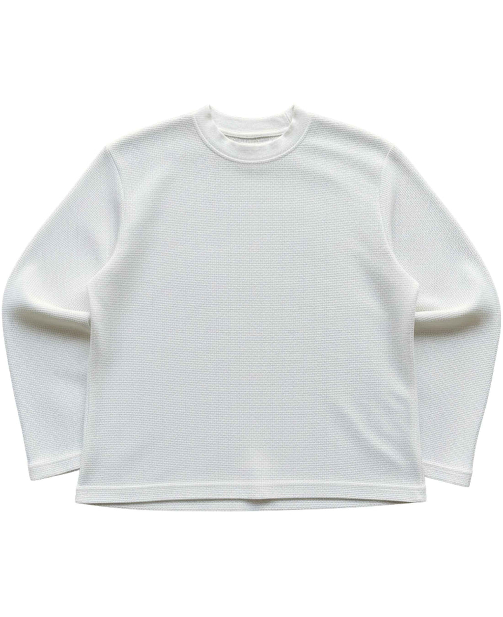 UrbanWeave Graphic Waffle Knit Oversized Full-Sleeve