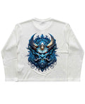 UrbanWeave Graphic White Henley Waffle Knit