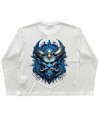 UrbanWeave Graphic White Henley Waffle Knit