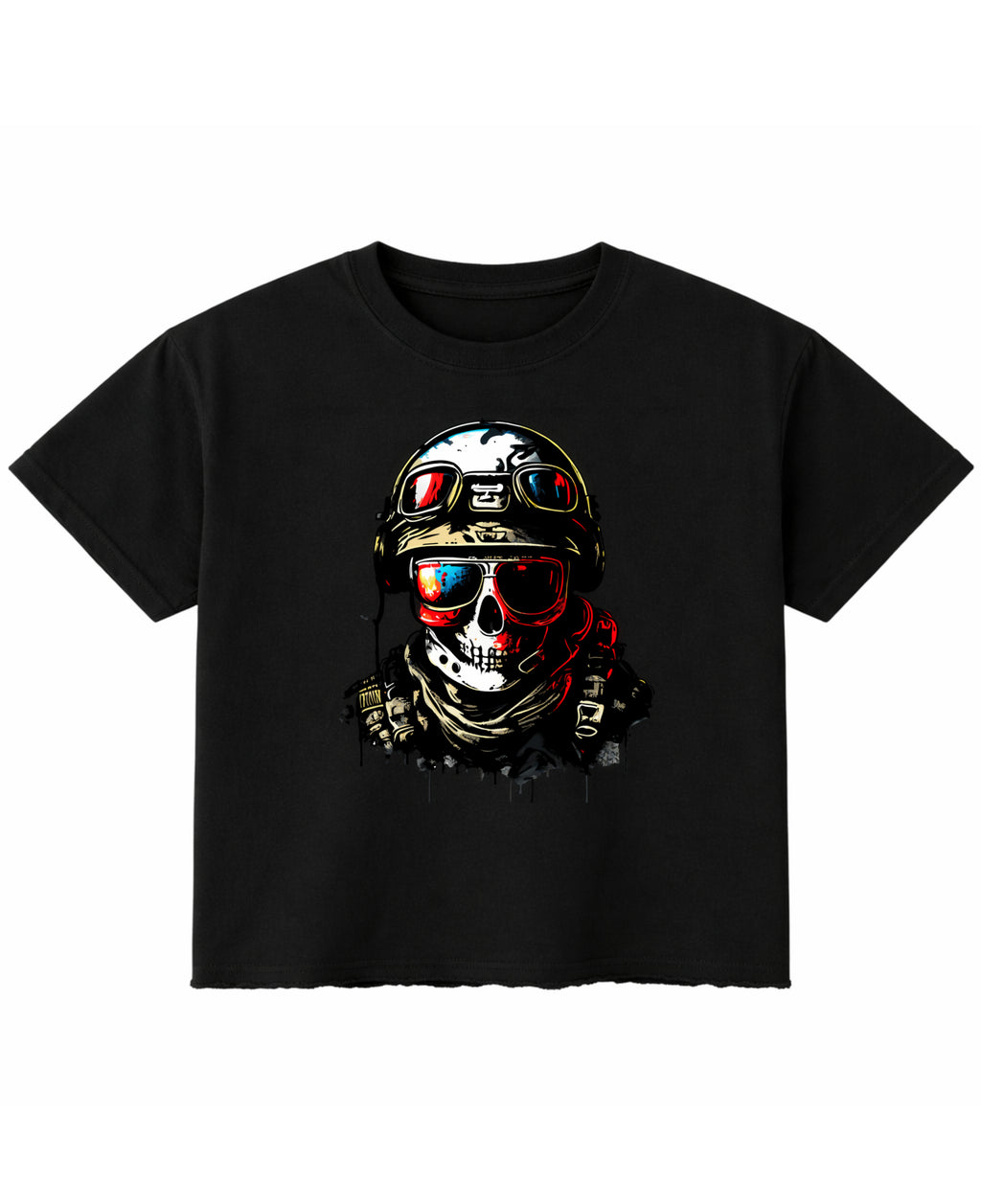 Black Boxy Fit T-shirt Front Design