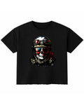 Black Boxy Fit T-shirt Front Design