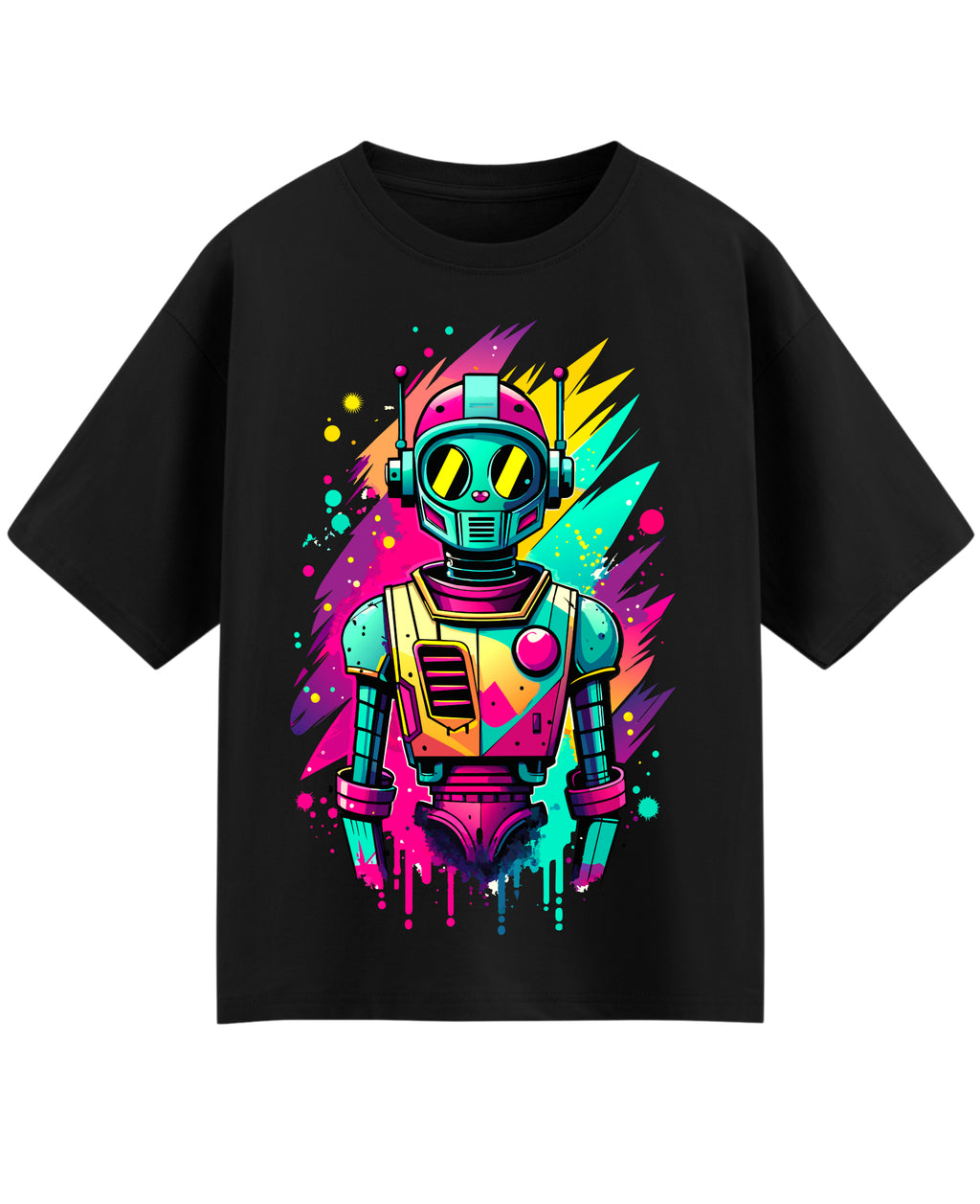 Black Oversized T-shirt Front Design