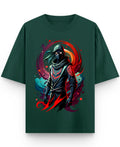 Bottle Green Oversized T-Shirt Front Design