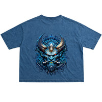Denim Wash Boxy Fit T-shirt Back Design