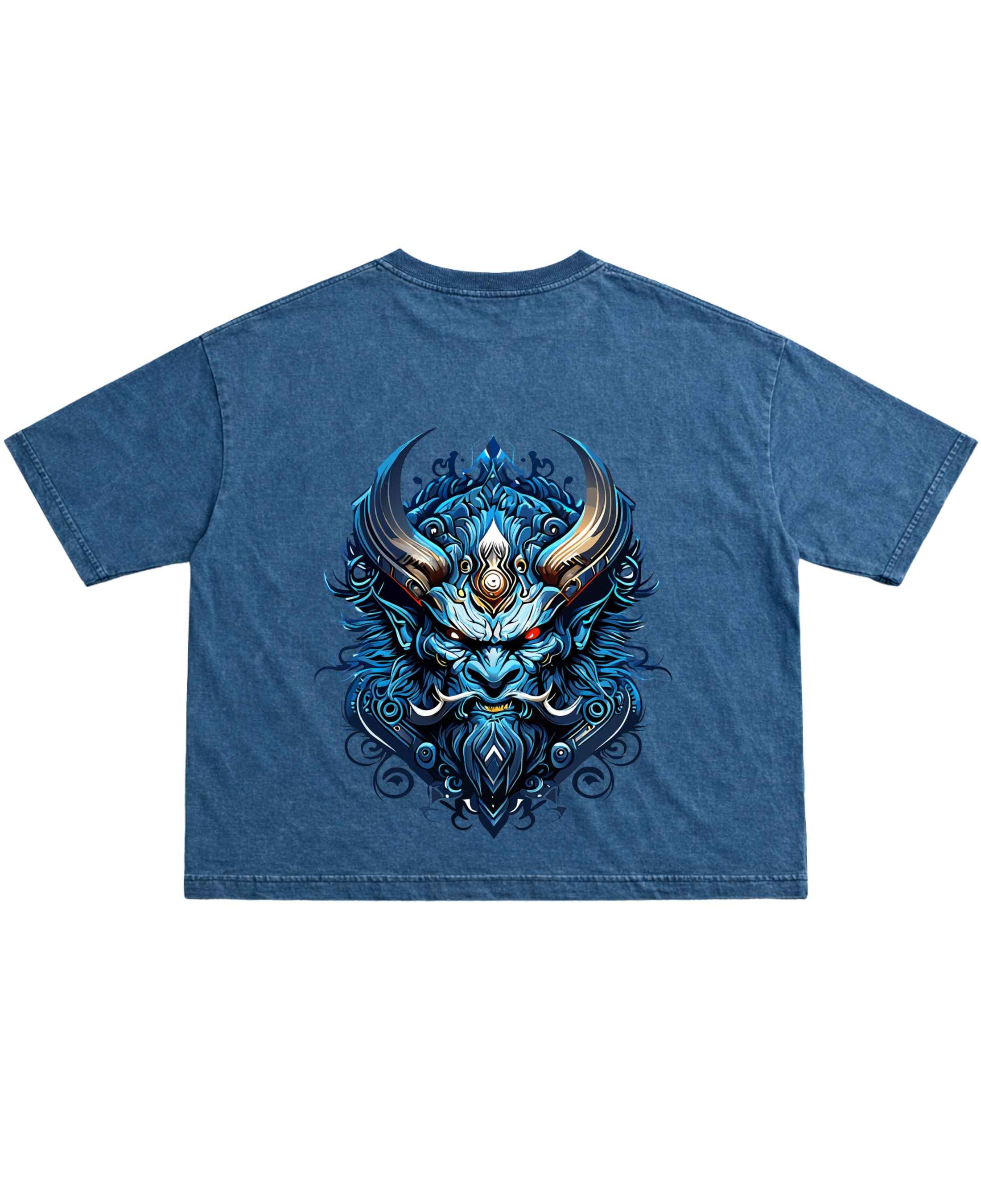 Urban Graphic Denim Wash Boxy Fit Tee