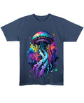 Navy Blue Regular Fit T-shirt Front Design