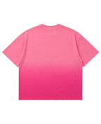 Urban Graphic Pink Sunfade Ombré Wash Boxy Fit T-shirt