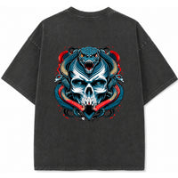 Vintage Fade Wash Oversized T-shirt Back Design