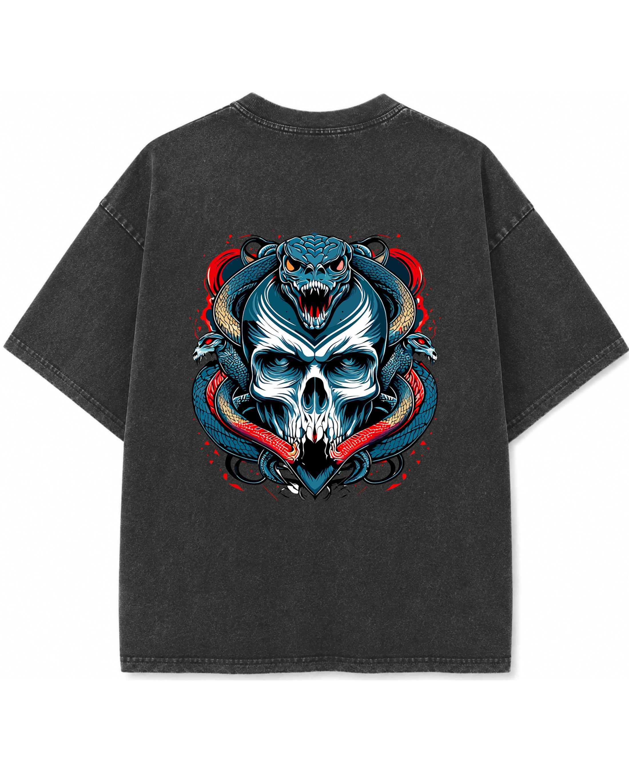 Urban Graphic Vintage Fade Acidwash Oversized Tee