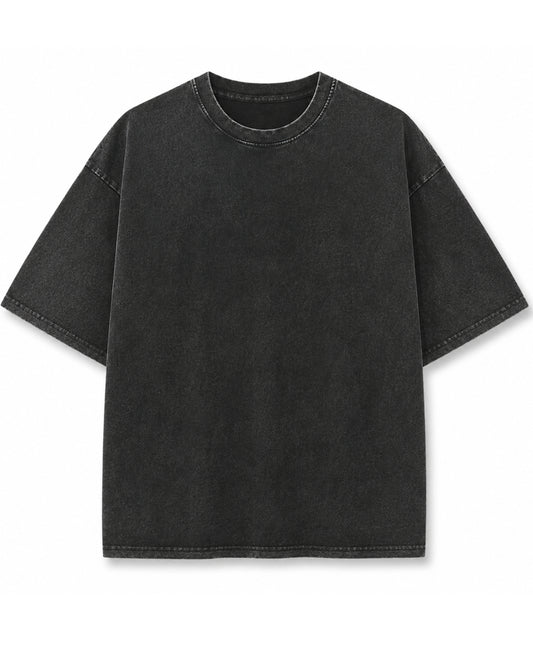 Vintage Fade Wash Oversized T-shirt Front Design