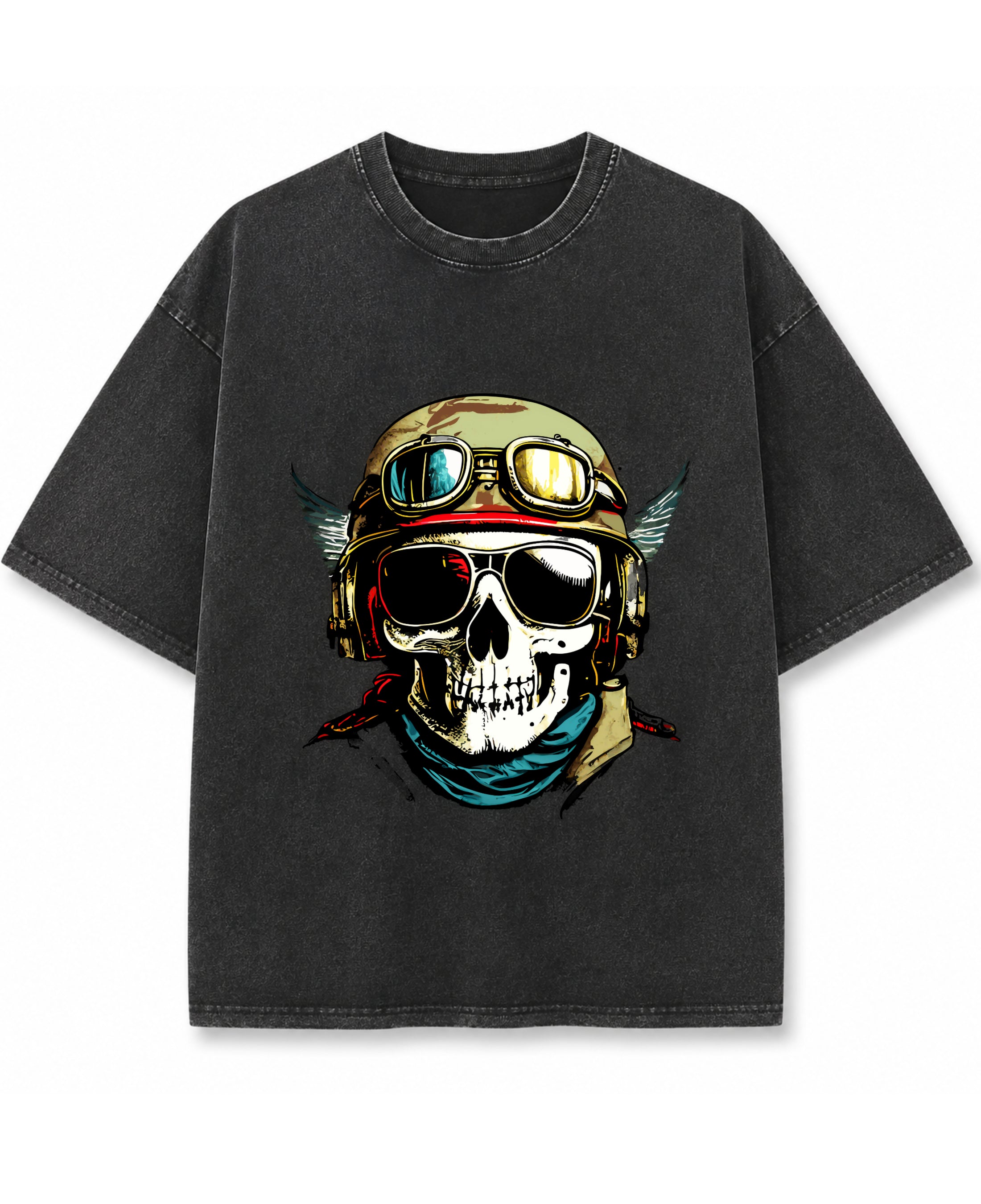 Vintage Fade Wash Oversized T-shirt Front Design
