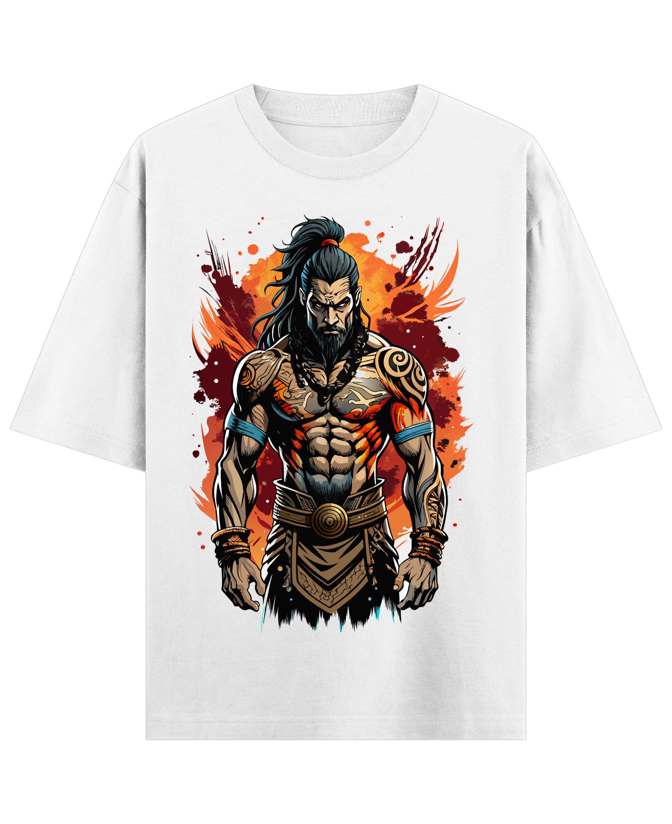 White Oversized T-shirt Front Design