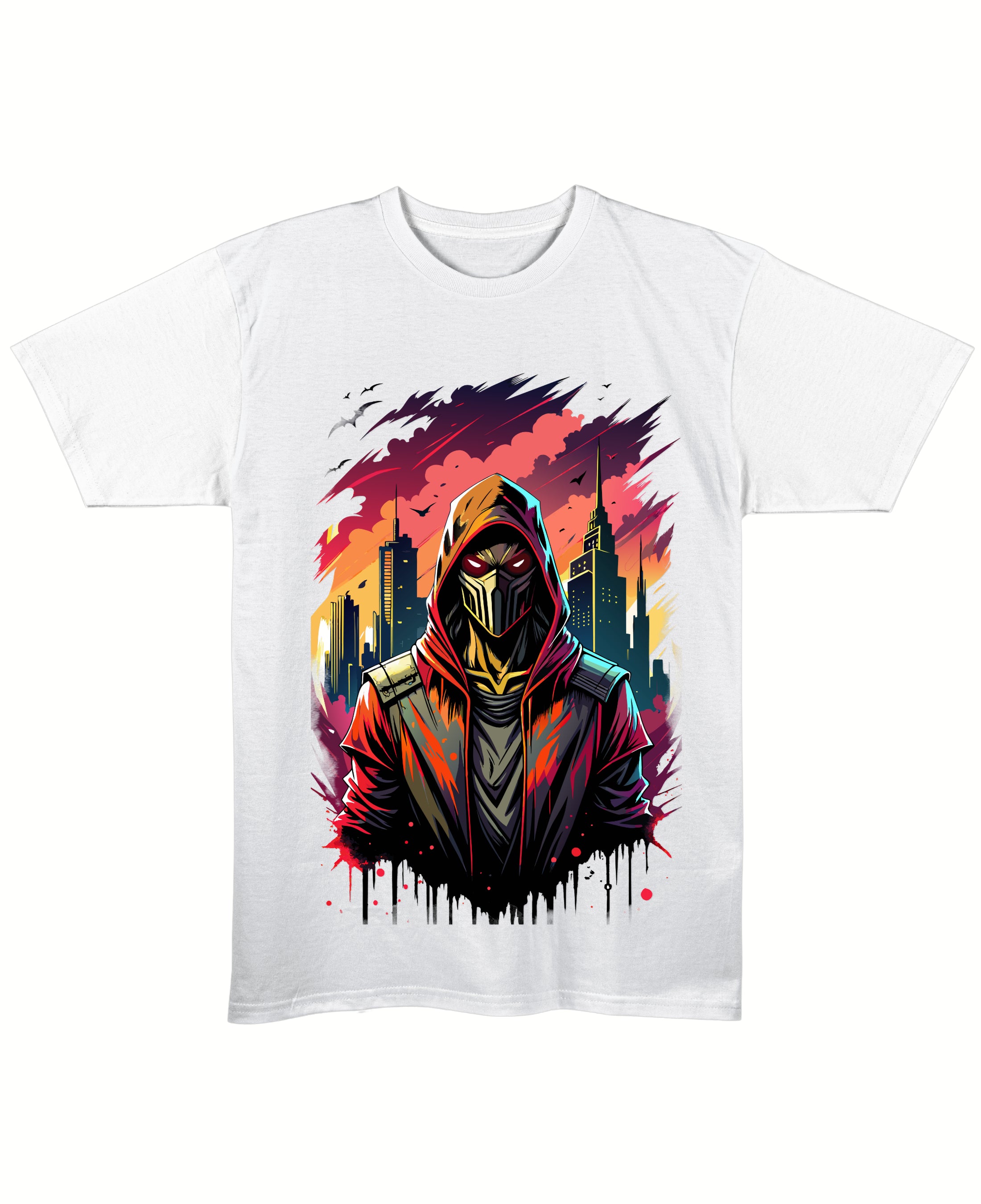 White Regular Fit T-shirt Front Design