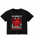 Black Boxy Fit T-shirt Front Design