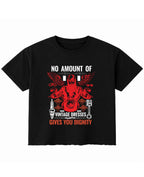 Vintage Graphic Black Boxy Fit T-shirt