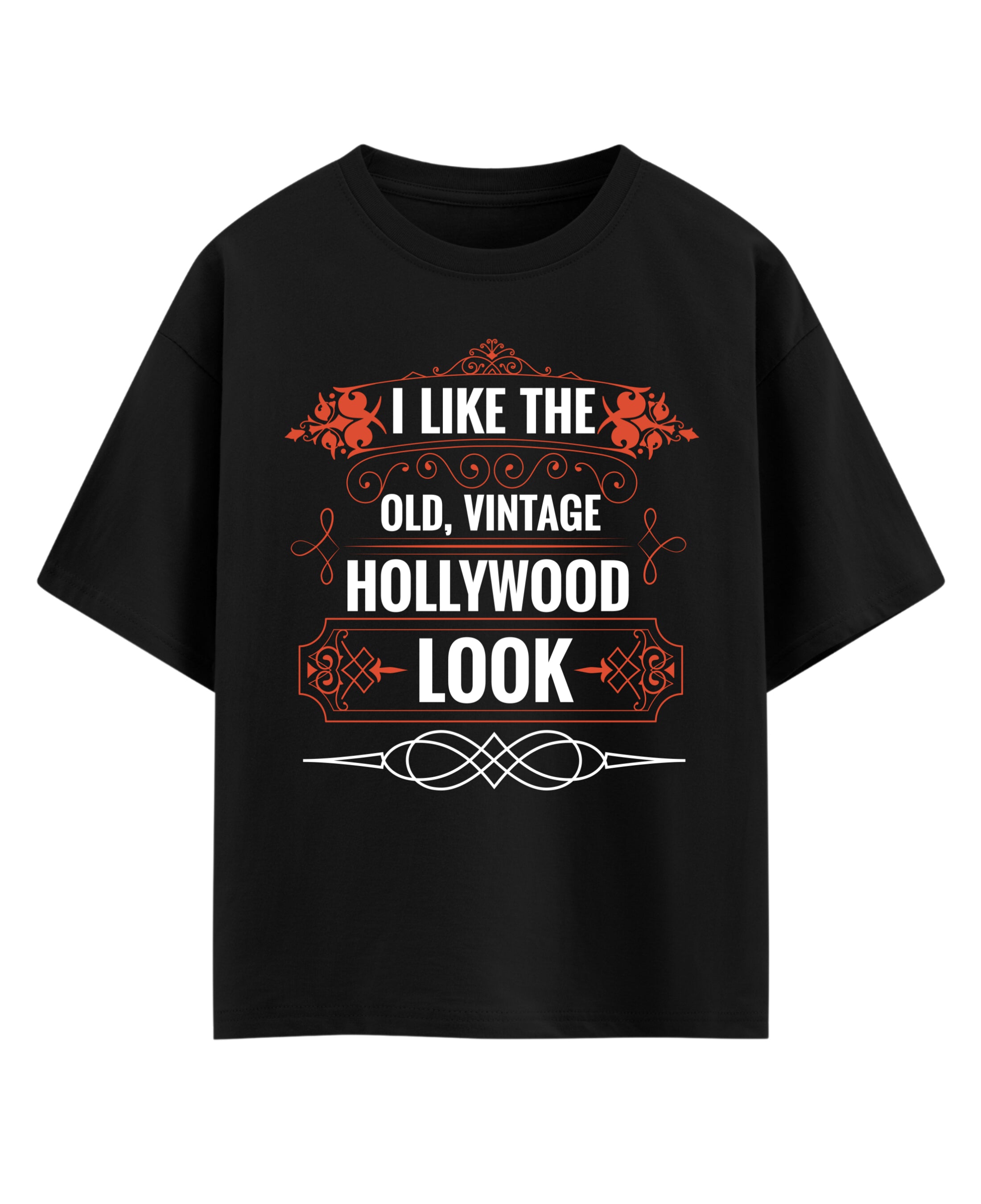 Black Oversized T-shirt Front Design