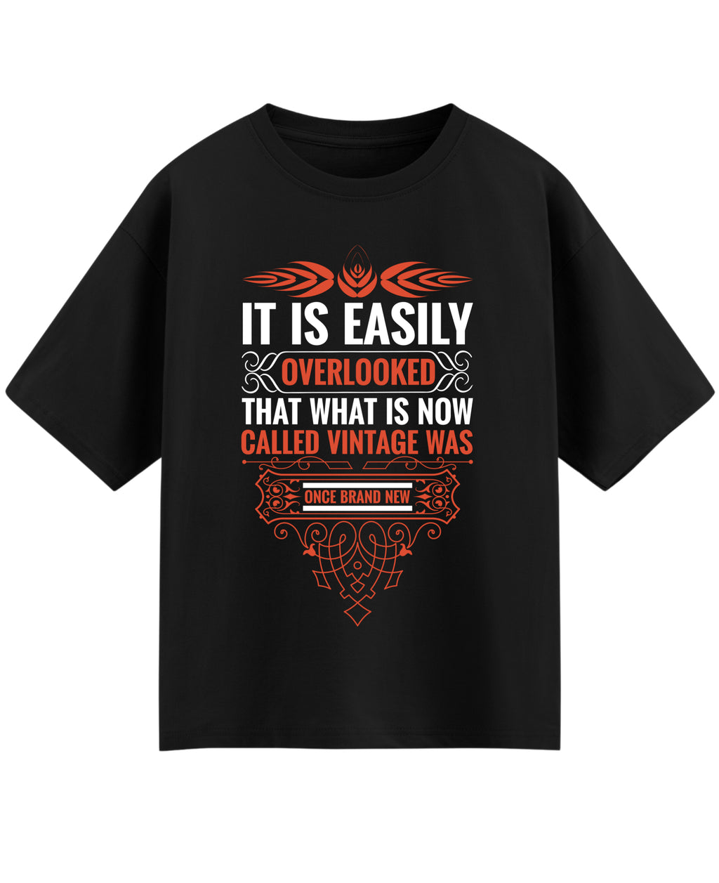 Black Oversized T-shirt Front Design