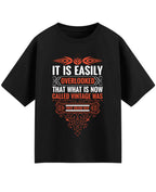 Vintage Graphic Black Oversized T-Shirt
