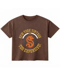 Brown Boxy Fit T-shirt Front Design