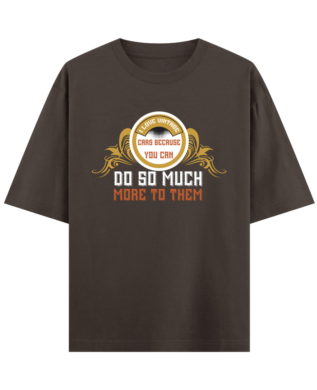 Coffee Oversized T-Shirt Front Design