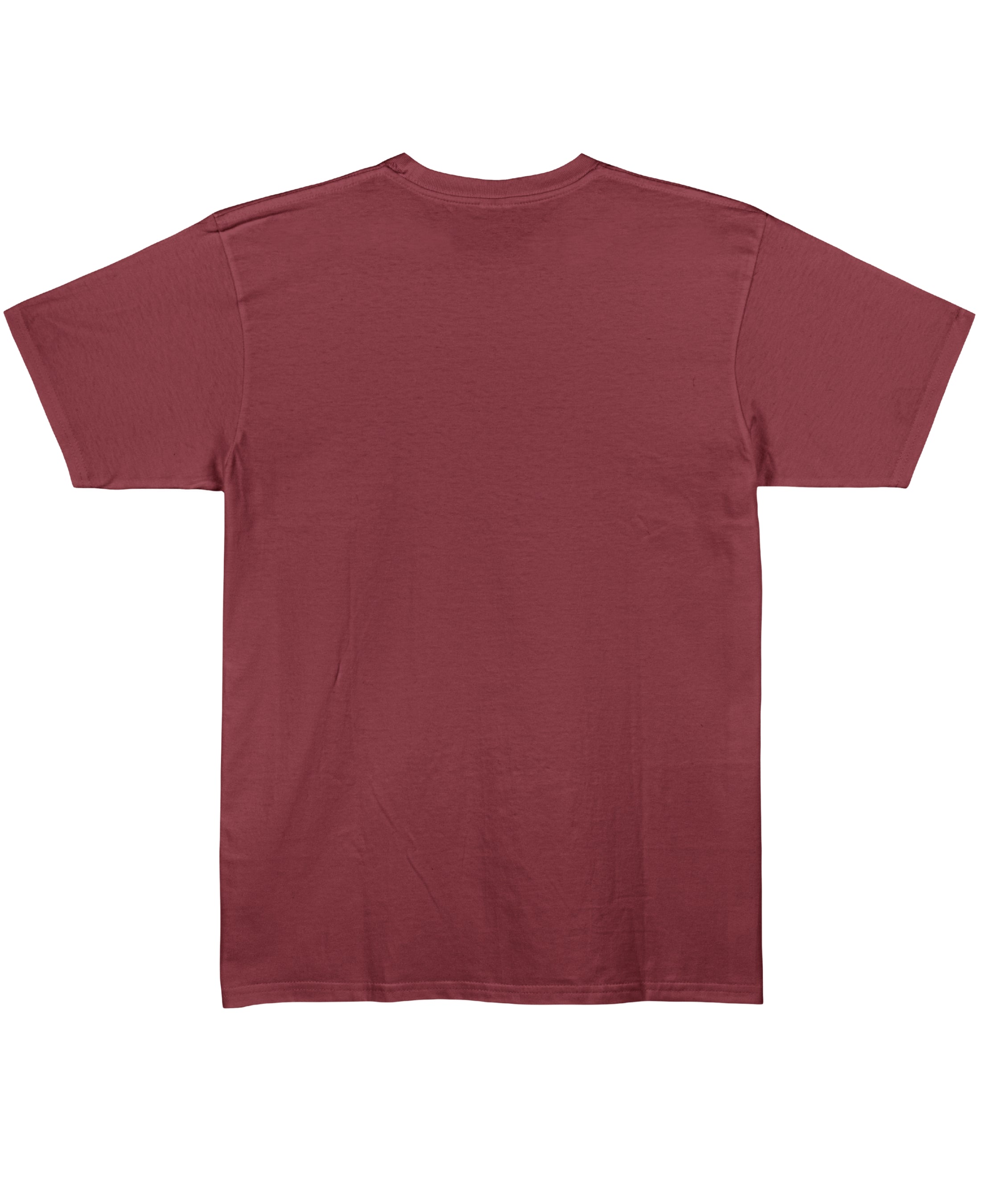 Maroon Regular Fit T-shirt Back Design