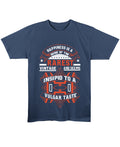 Navy Blue Regular Fit T-shirt Front Design