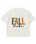Off-white waffle boxy fit Front Design