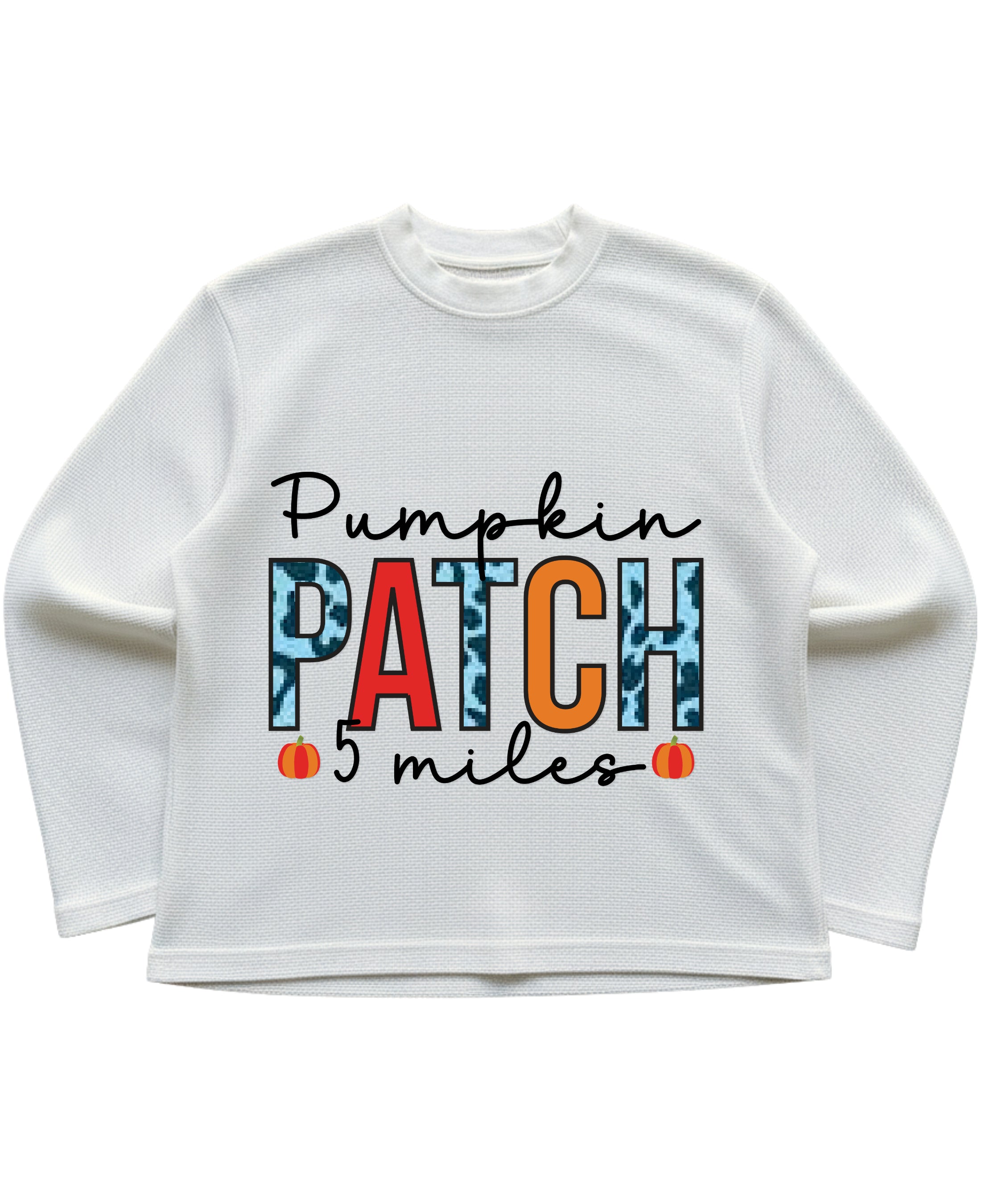 Off-white waffle knit oversized full-sleeve Front Design