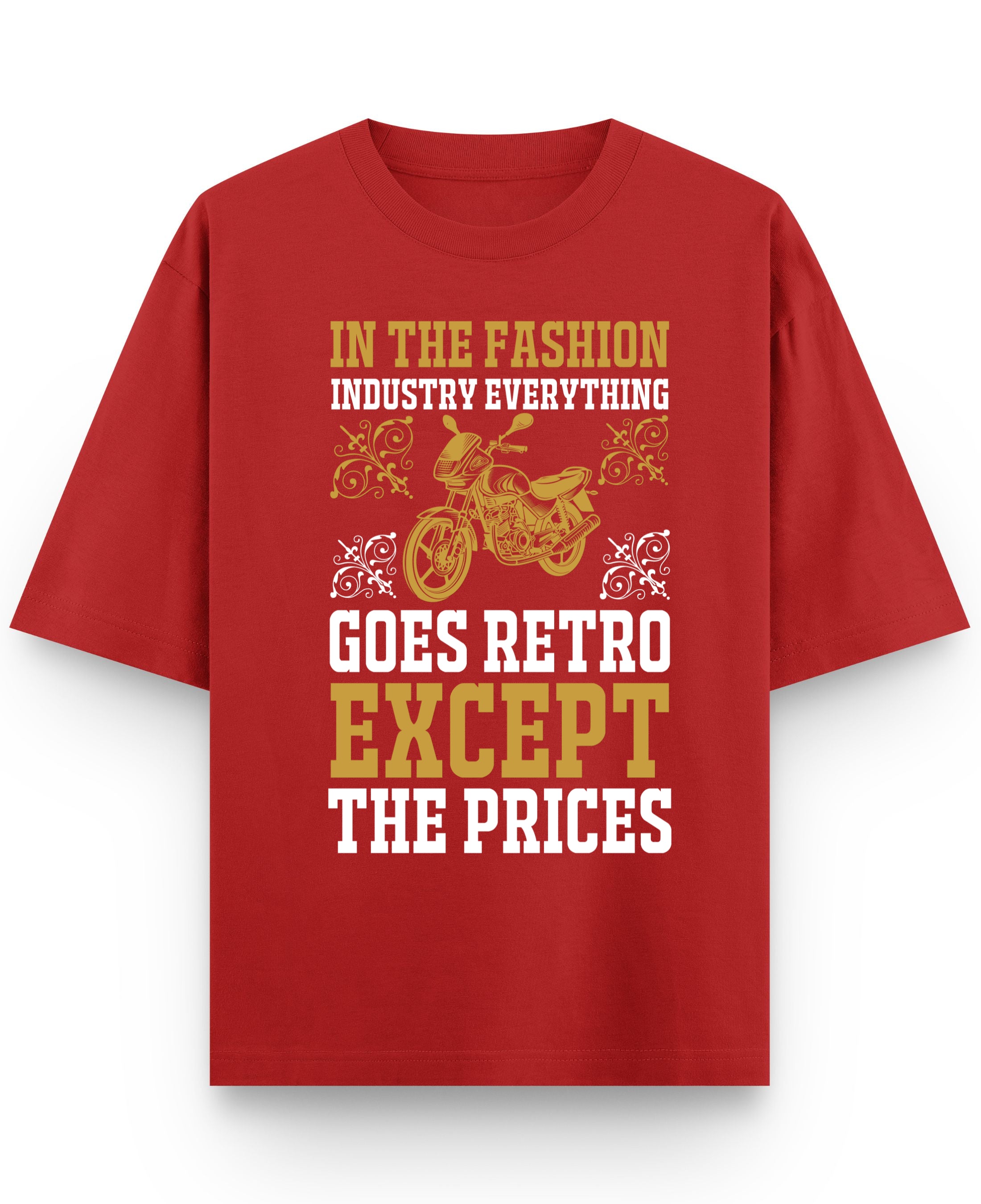 Red Oversized T-shirt Front Design