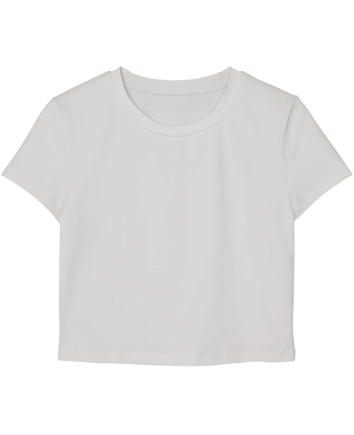 White Baby Tee Front Design