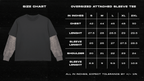 Camping Graphic Black With White Sleeve Oversized Tee