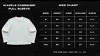 UrbanWeave Graphic White Henley Waffle Knit